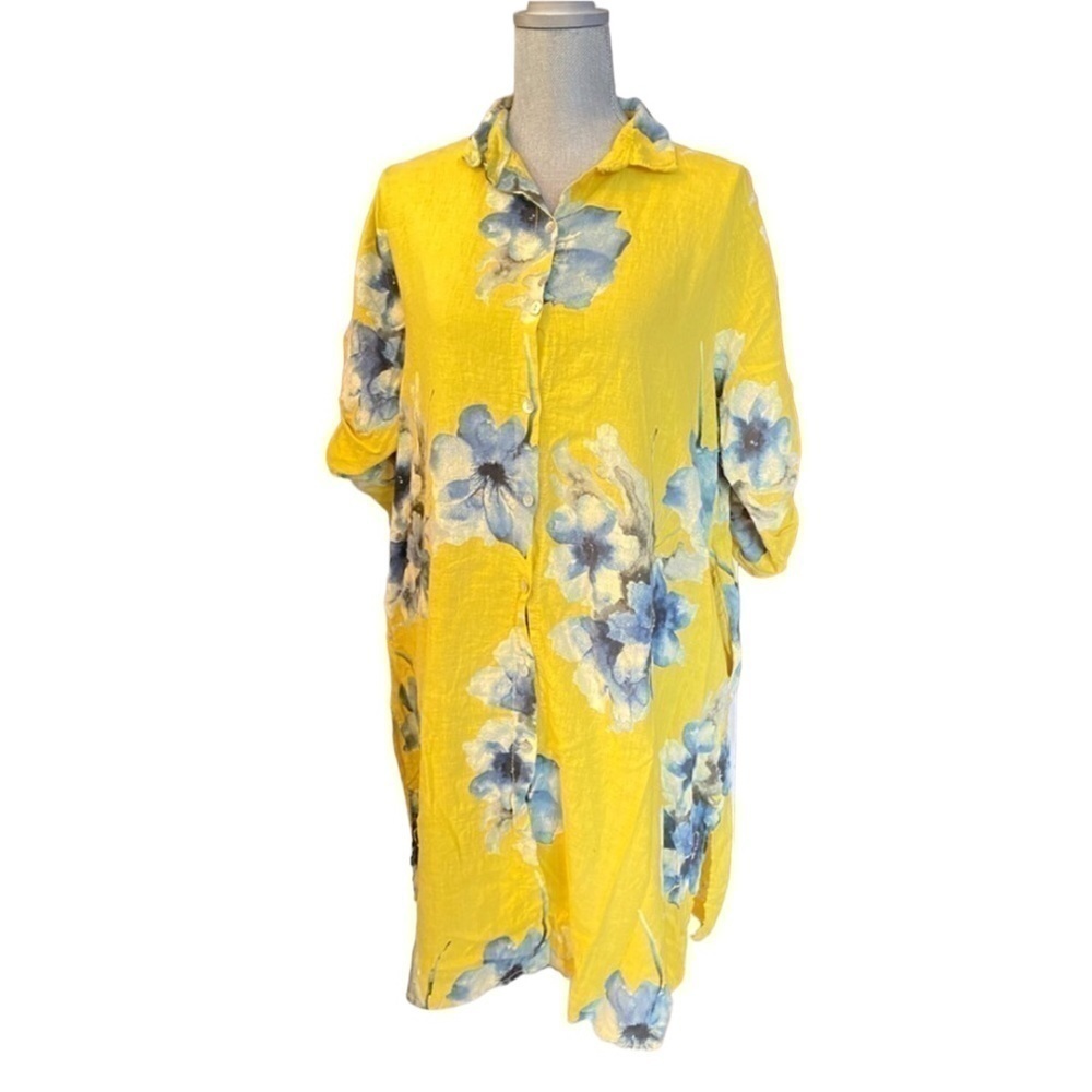 NINA CONDOZA (PARIS) Cellini Linen Dress 0837